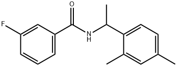 N-[1-(2,4-dimethylphenyl)ethyl]-3-fluorobenzamide Structure