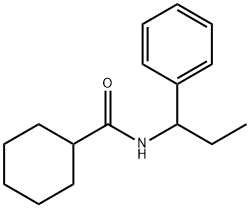 N-(1-phenylpropyl)cyclohexanecarboxamide Structure