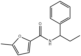 5-methyl-N-(1-phenylpropyl)furan-2-carboxamide 结构式