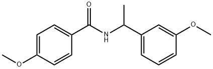 4-methoxy-N-[1-(3-methoxyphenyl)ethyl]benzamide,894647-30-4,结构式