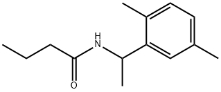 N-[1-(2,5-dimethylphenyl)ethyl]butanamide Structure