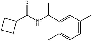 N-[1-(2,5-dimethylphenyl)ethyl]cyclobutanecarboxamide Structure