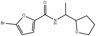 5-bromo-N-[1-(oxolan-2-yl)ethyl]furan-2-carboxamide 化学構造式