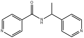 N-(1-pyridin-4-ylethyl)pyridine-4-carboxamide Struktur