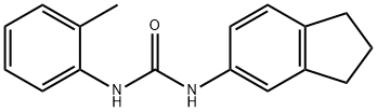 1-(2,3-dihydro-1H-inden-5-yl)-3-(2-methylphenyl)urea 化学構造式
