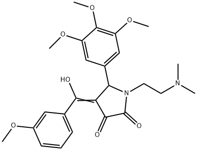 895846-39-6 (4E)-1-[2-(dimethylamino)ethyl]-4-[hydroxy-(3-methoxyphenyl)methylidene]-5-(3,4,5-trimethoxyphenyl)pyrrolidine-2,3-dione