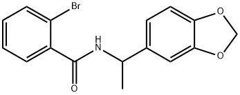 N-[1-(1,3-benzodioxol-5-yl)ethyl]-2-bromobenzamide,895939-67-0,结构式