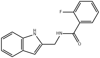 2-fluoro-N-(1H-indol-2-ylmethyl)benzamide,895944-53-3,结构式