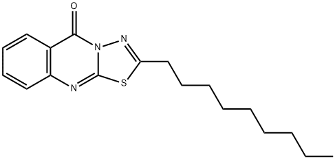 2-nonyl-[1,3,4]thiadiazolo[2,3-b]quinazolin-5-one,895961-17-8,结构式