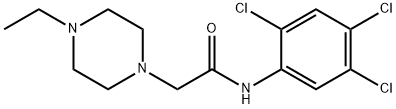 2-(4-ethylpiperazin-1-yl)-N-(2,4,5-trichlorophenyl)acetamide 化学構造式