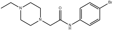 N-(4-bromophenyl)-2-(4-ethylpiperazin-1-yl)acetamide 结构式