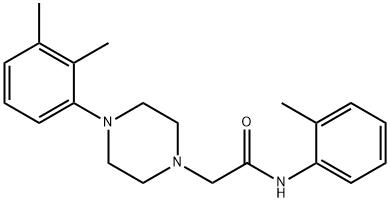 2-[4-(2,3-dimethylphenyl)piperazin-1-yl]-N-(2-methylphenyl)acetamide Structure