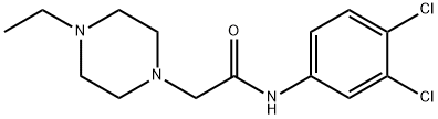 N-(3,4-dichlorophenyl)-2-(4-ethylpiperazin-1-yl)acetamide Structure