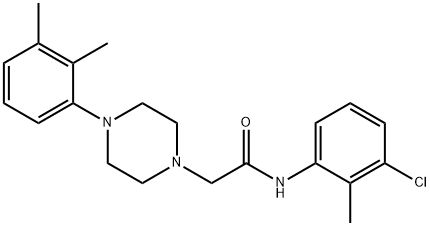 N-(3-chloro-2-methylphenyl)-2-[4-(2,3-dimethylphenyl)piperazin-1-yl]acetamide Structure