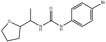 1-(4-bromophenyl)-3-[1-(oxolan-2-yl)ethyl]urea Struktur
