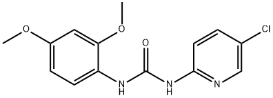 1-(5-chloropyridin-2-yl)-3-(2,4-dimethoxyphenyl)urea Struktur