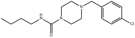 N-butyl-4-[(4-chlorophenyl)methyl]piperazine-1-carboxamide Structure