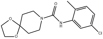N-(5-chloro-2-methylphenyl)-1,4-dioxa-8-azaspiro[4.5]decane-8-carboxamide,897331-80-5,结构式