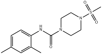 N-(2,4-dimethylphenyl)-4-methylsulfonylpiperazine-1-carboxamide Structure