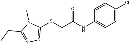 N-(4-chlorophenyl)-2-[(5-ethyl-4-methyl-1,2,4-triazol-3-yl)sulfanyl]acetamide,897337-35-8,结构式