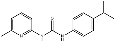 1-(6-methylpyridin-2-yl)-3-(4-propan-2-ylphenyl)urea Struktur