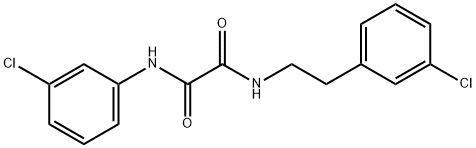 N'-(3-chlorophenyl)-N-[2-(3-chlorophenyl)ethyl]oxamide Struktur