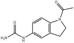 (1-acetyl-2,3-dihydroindol-5-yl)urea 结构式