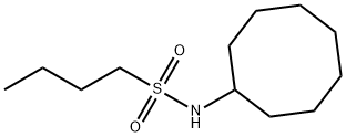 N-cyclooctylbutane-1-sulfonamide 结构式