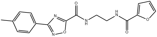 N-[2-(furan-2-carbonylamino)ethyl]-3-(4-methylphenyl)-1,2,4-oxadiazole-5-carboxamide|