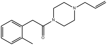 2-(2-methylphenyl)-1-(4-prop-2-enylpiperazin-1-yl)ethanone 结构式