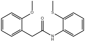 2-(2-methoxyphenyl)-N-(2-methylsulfanylphenyl)acetamide Structure