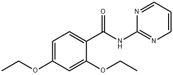 2,4-diethoxy-N-pyrimidin-2-ylbenzamide Structure