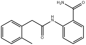 2-[[2-(2-methylphenyl)acetyl]amino]benzamide Structure