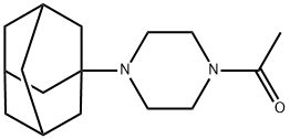 1-[4-(1-adamantyl)piperazin-1-yl]ethanone 化学構造式