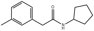 N-cyclopentyl-2-(3-methylphenyl)acetamide Structure