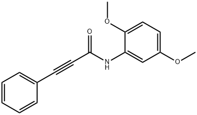 N-(2,5-dimethoxyphenyl)-3-phenylprop-2-ynamide 结构式
