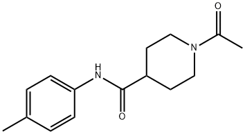 1-acetyl-N-(4-methylphenyl)piperidine-4-carboxamide 结构式