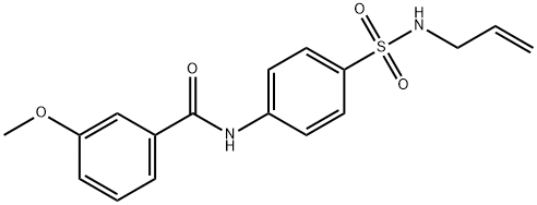 3-methoxy-N-[4-(prop-2-enylsulfamoyl)phenyl]benzamide Structure