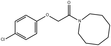 1-(azocan-1-yl)-2-(4-chlorophenoxy)ethanone 化学構造式