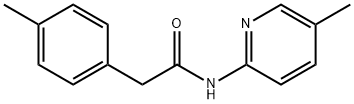 2-(4-methylphenyl)-N-(5-methylpyridin-2-yl)acetamide Struktur