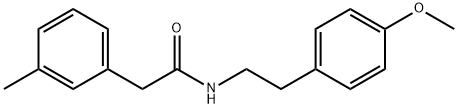 N-[2-(4-methoxyphenyl)ethyl]-2-(3-methylphenyl)acetamide Structure