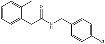 N-[(4-chlorophenyl)methyl]-2-(2-methylphenyl)acetamide Struktur
