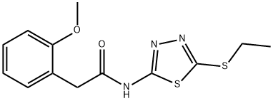 N-(5-ethylsulfanyl-1,3,4-thiadiazol-2-yl)-2-(2-methoxyphenyl)acetamide|