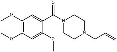 (4-prop-2-enylpiperazin-1-yl)-(2,4,5-trimethoxyphenyl)methanone Structure