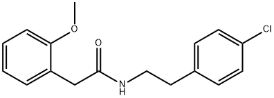 N-[2-(4-chlorophenyl)ethyl]-2-(2-methoxyphenyl)acetamide 结构式