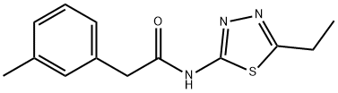 N-(5-ethyl-1,3,4-thiadiazol-2-yl)-2-(3-methylphenyl)acetamide Structure