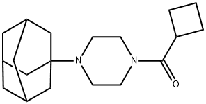 [4-(1-adamantyl)piperazin-1-yl]-cyclobutylmethanone,898162-58-8,结构式