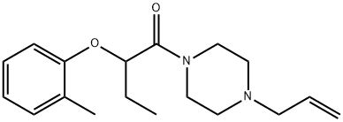 2-(2-methylphenoxy)-1-(4-prop-2-enylpiperazin-1-yl)butan-1-one Struktur