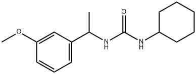 1-cyclohexyl-3-[1-(3-methoxyphenyl)ethyl]urea Structure