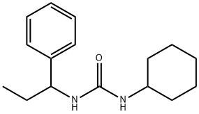 1-cyclohexyl-3-(1-phenylpropyl)urea Structure